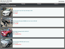 Tablet Screenshot of beebackmotors.net